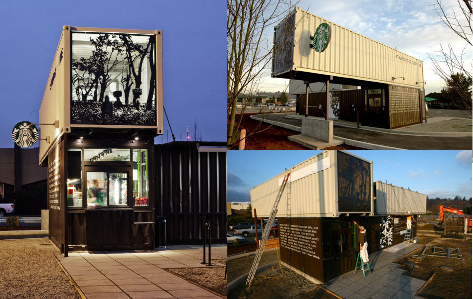 Upcyling: A new Starbucks Built from Shipping Containers – Kristen Baumlier